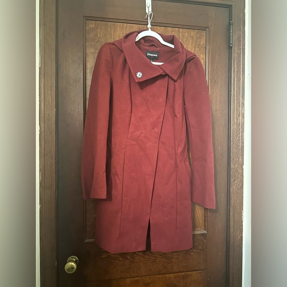 NWT Betabrand All Day Coat in Red Hooded Size L - Picture 2 of 5